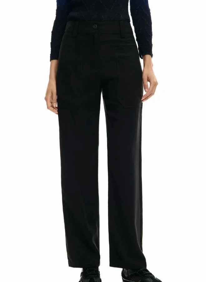 ديسيجوال بنطلون مستقيم مع جيوب